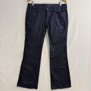 7 For All Mankind Lexie Bootcut Jeans Womens 31 Petite Dark Wash Low Rise